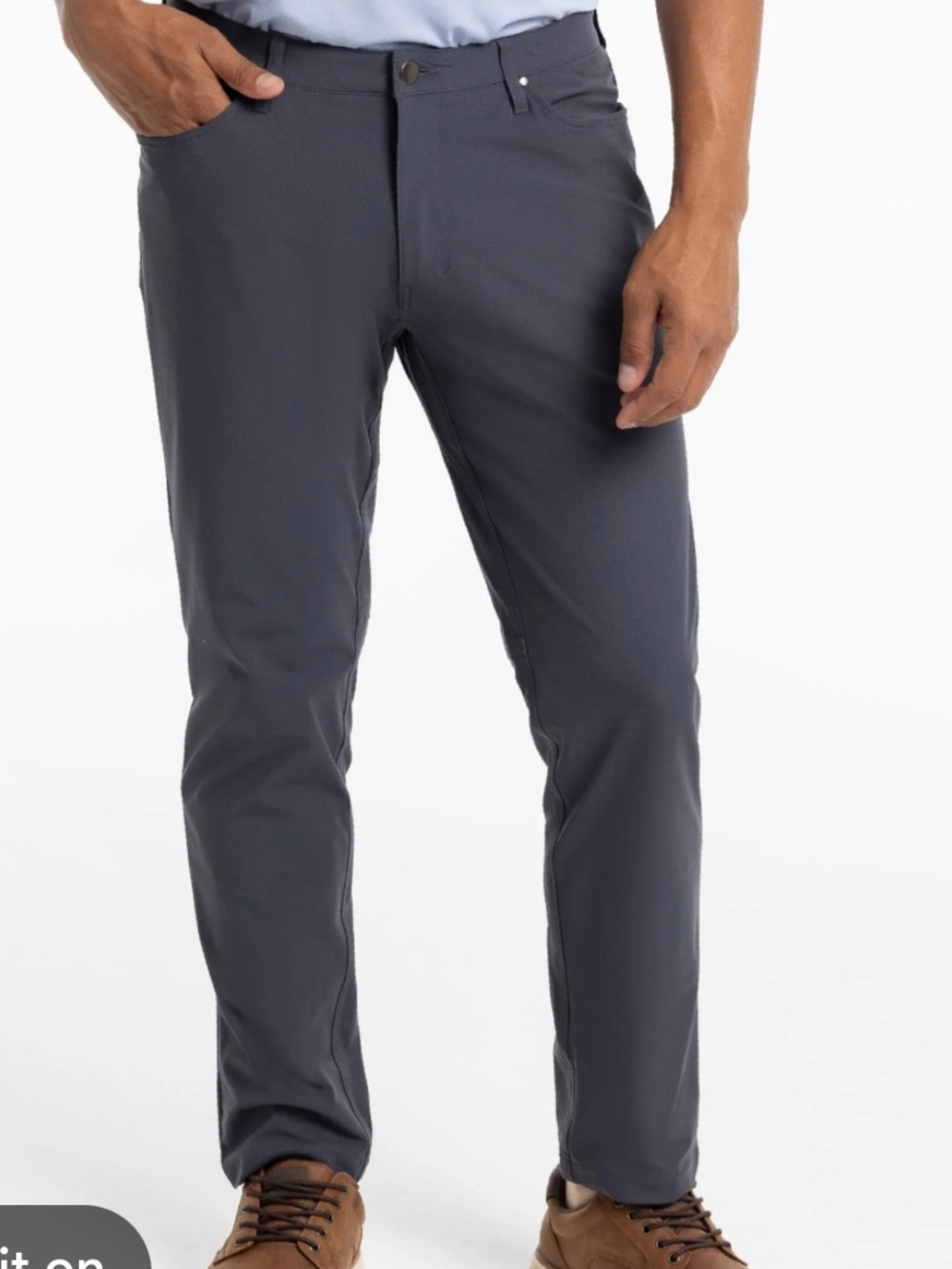 Ash & Erie Men’s Charcoal Hybrid XYZ Pants in a size 33x29